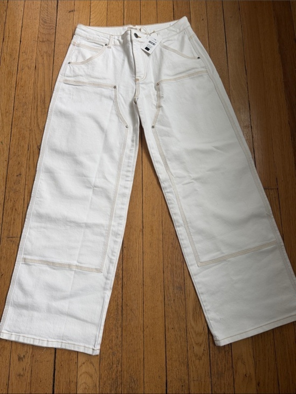 NWT Nicoli white wide leg jeans size 40 (US 10)